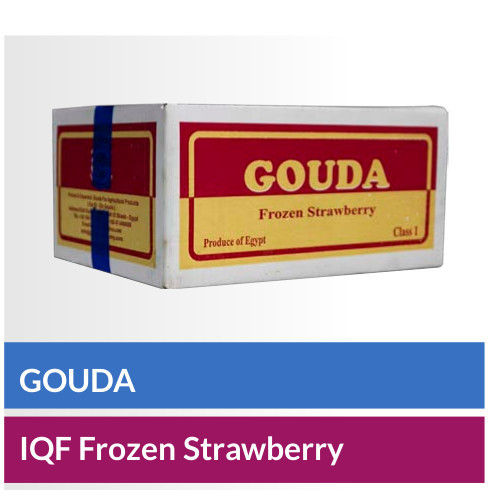 GOUDA brand IQF frozen strawberry carton