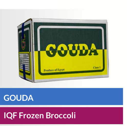 GOUDA brand IQF frozen broccoli carton